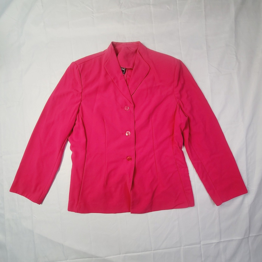 Southern Lady Women's Blazer Size 18 Fuchsia Pink Long Sleeve Jacket P18